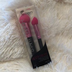 Swisspers Start 2 Finish Blend & Contour Applicators 2 Shapes Sizes Foam